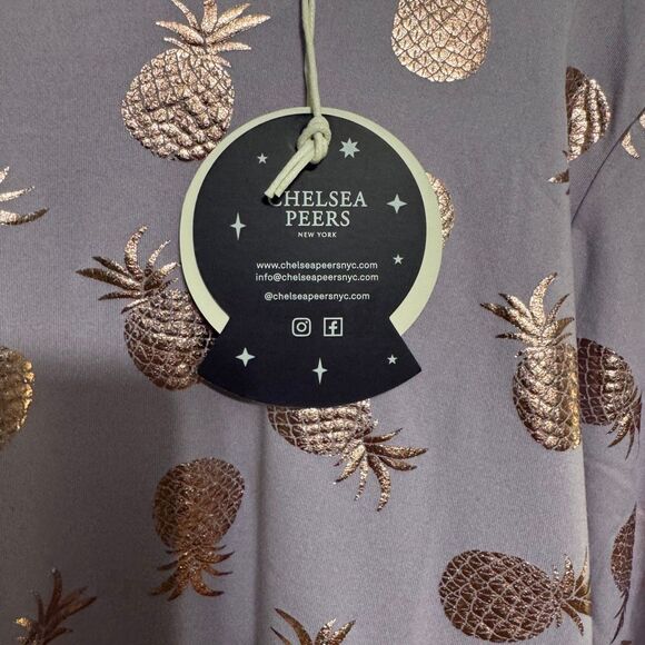 Chelsea Peers - Matching Pineapple Pajama Set - Size Medium NWT - Picture 3 of 7